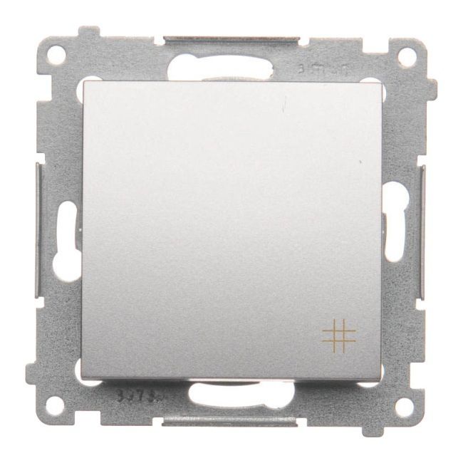 Krydsafbryder Kontakt-Simon S54 sølv