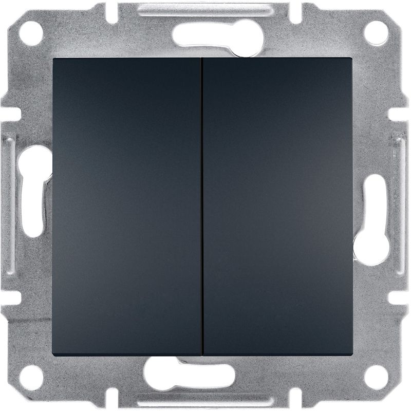 Dobbeltafbryder Schneider Electric Asfora i antracit