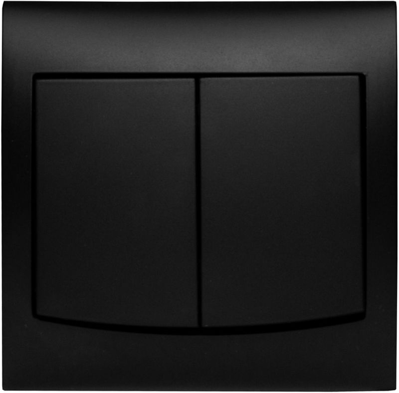 Dobbelt indbygget kontakt Vega sort