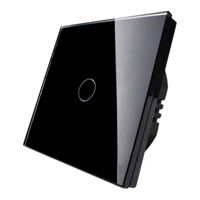 Rosa enkelt trykfølerkontakt i sort