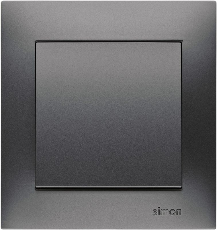 Kontakt-Simon S54 enkelt afbryder i antracit