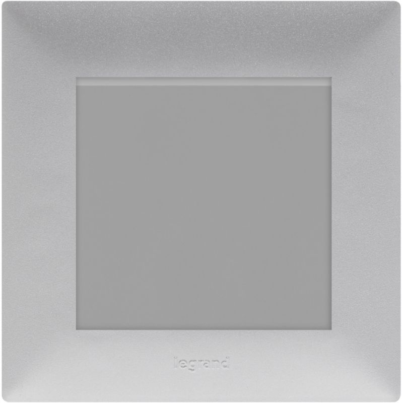 Enkelt afbryder Legrand Niloe Step aluminium