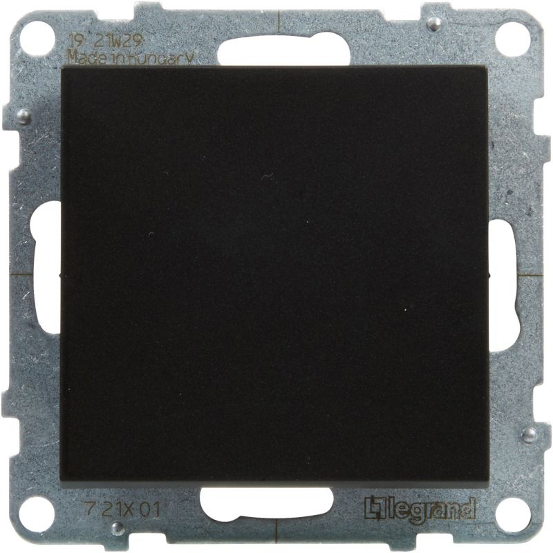 Legrand Suno enkelt afbryder i mat-sort