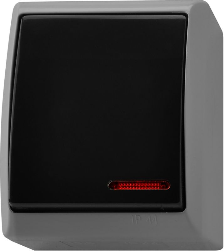 Ospel Fala enkelt indbygningsafbryder med gråt baggrundslys