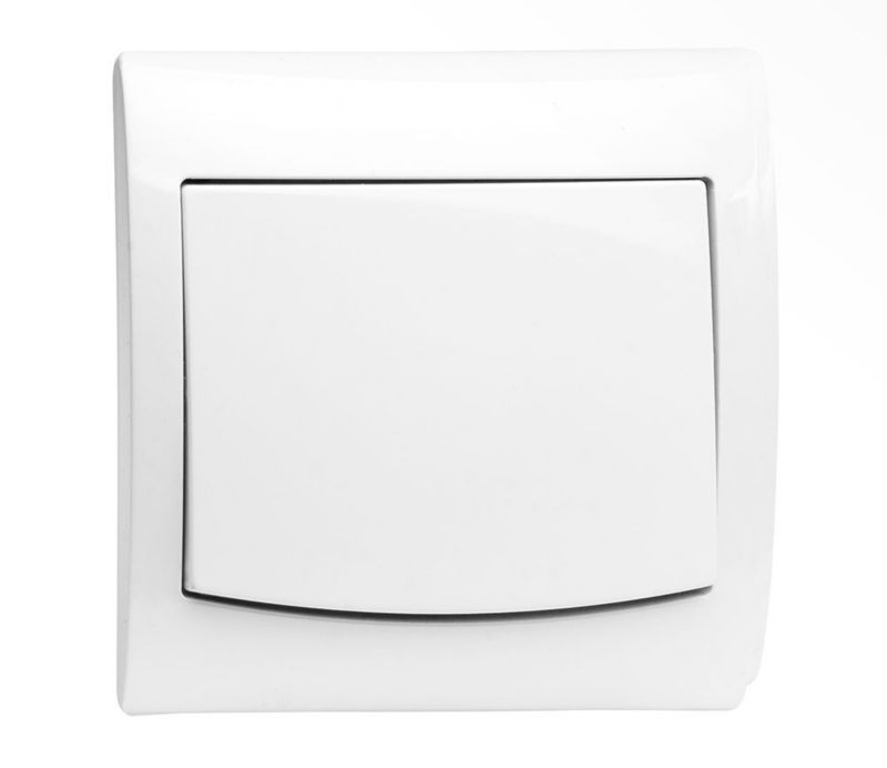 Polmark Tarnów Vega enkelt indbygningskontakt i hvid