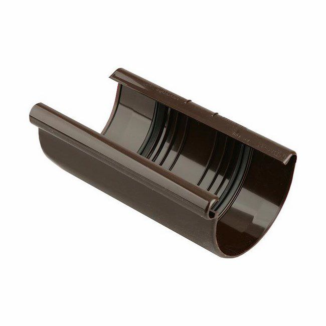 Direkte samler til Marley tagrende, diameter 7,5 cm, brun