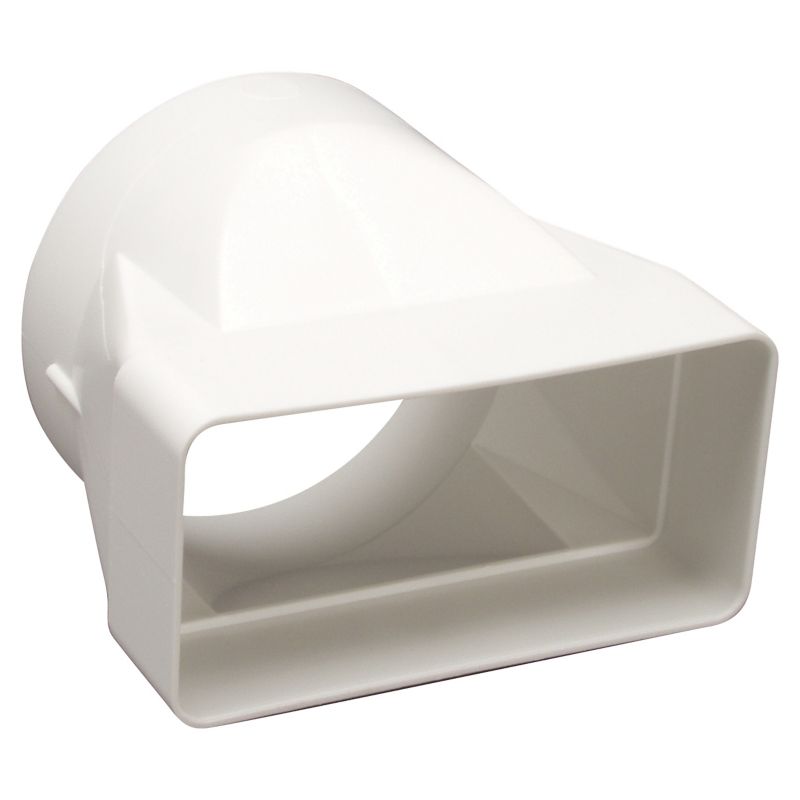 Vents overgangsstykke til varierende tværsnit 120 x 60 mm til Ø 100 mm