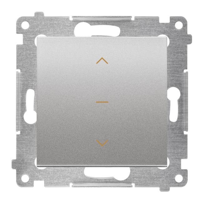 Rulledækselkontakt Kontakt-Simon S54 i sølv