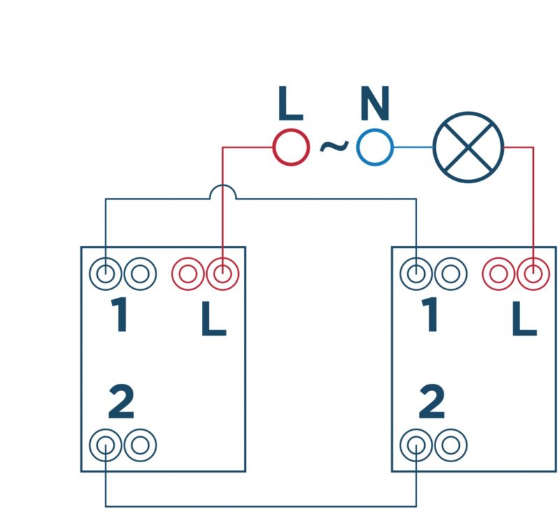 Jacobsen Kennet trappekontakt i hvid