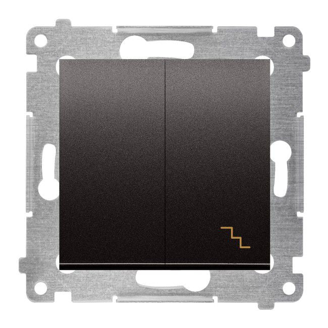 Trappekontakt Kontakt-Simon S54 med belysning i antracit
