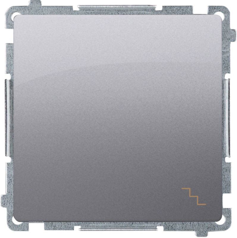 Enkelt trappekontakt Kontakt-Simon Basic inox