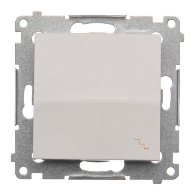 Enkelt trappekontakt Kontakt-Simon S54 i sølv