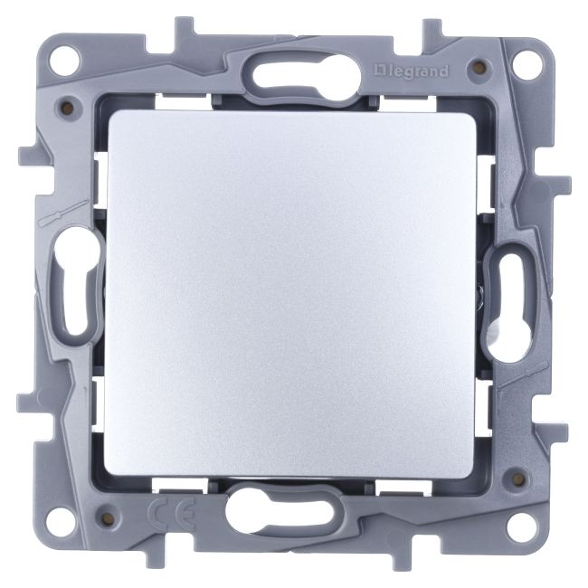 Enkelt trappeafbryder Legrand Niloe aluminium