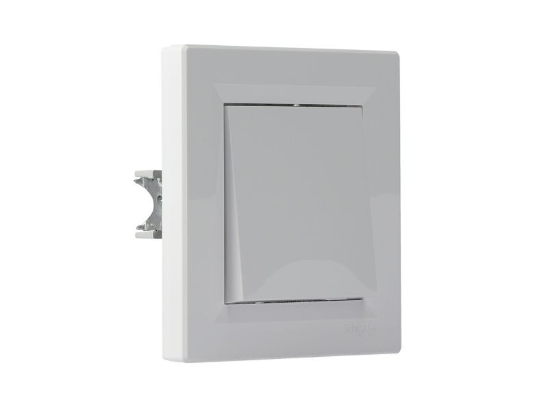 Enkelt trappeafbryder Schneider Electric Asfora hvid