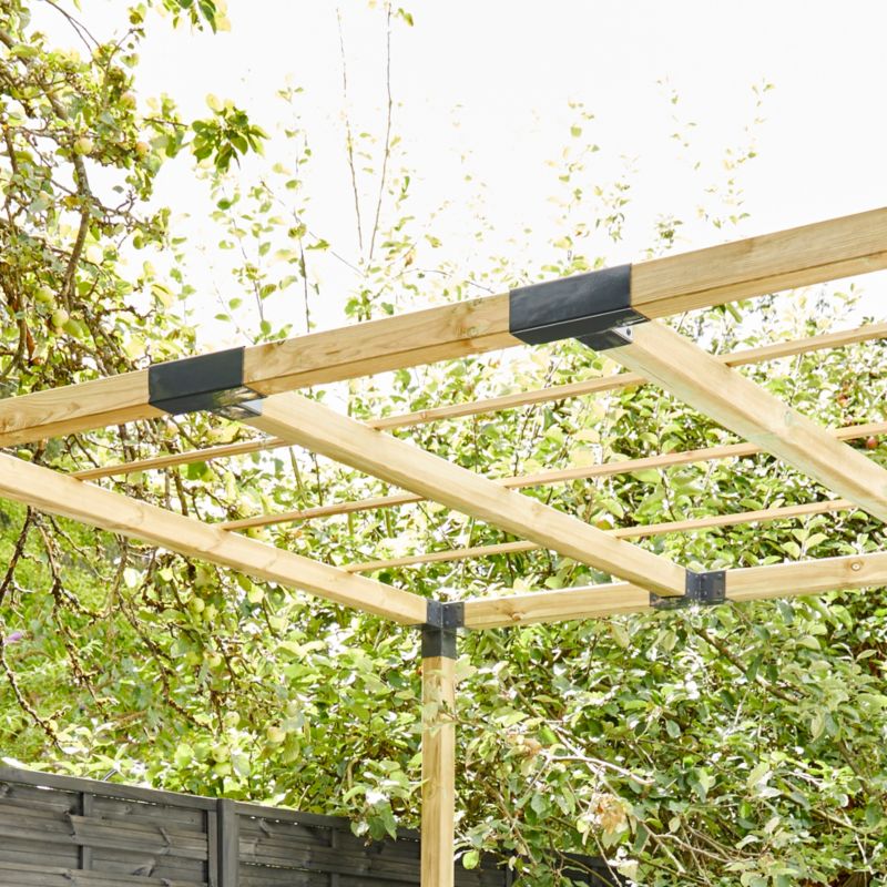 T‑samler til Blooma kanttræ i metal 9 x 9 cm