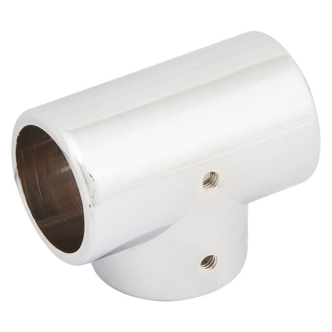 Trekantsforbinder til garderobe, ø 25 mm, krom