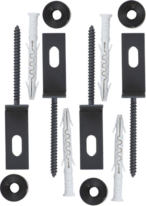 O-type galvaniseret forbindelsesstykke RAL7016, 4 stk.