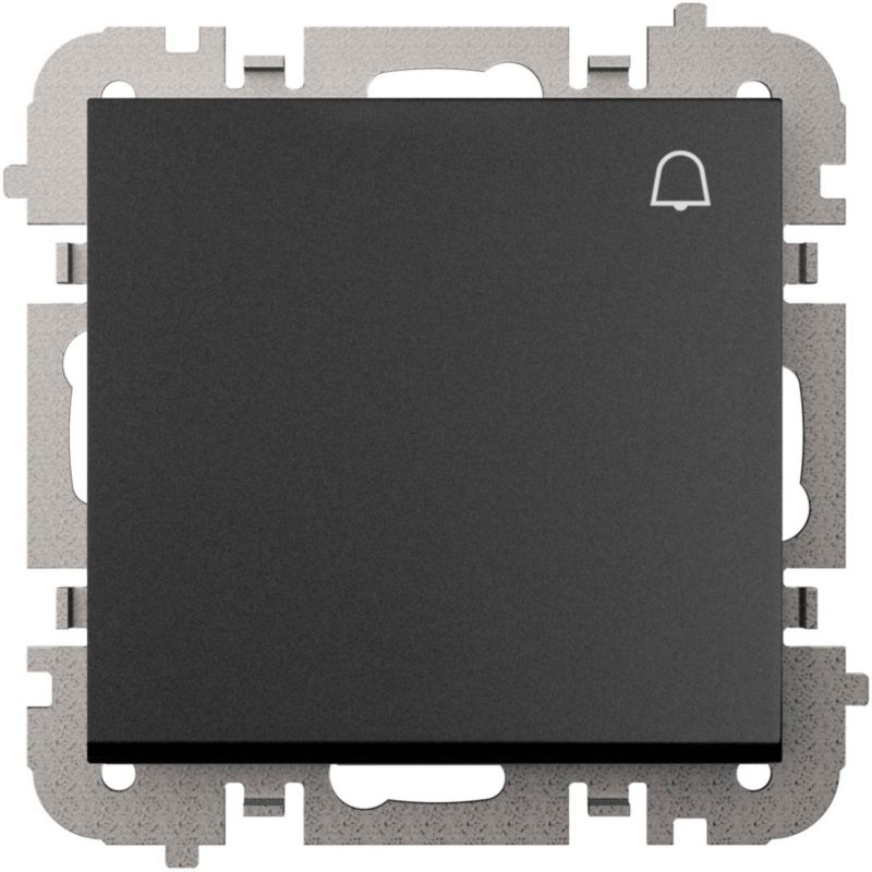 Trykknap til dørklokke Elektro-Plast Vestra mat-sort