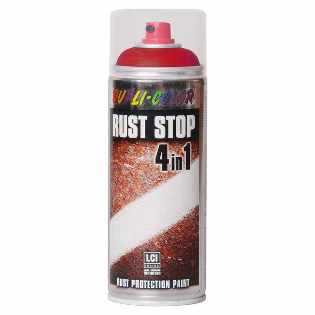 Dupli Color Rust Stop RAL 3000 rød antikorrosionslak spray 0,4 l