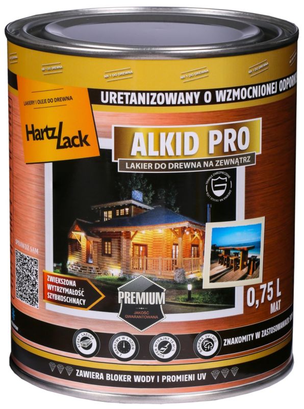 HartzLack trælak glans 0,75 l