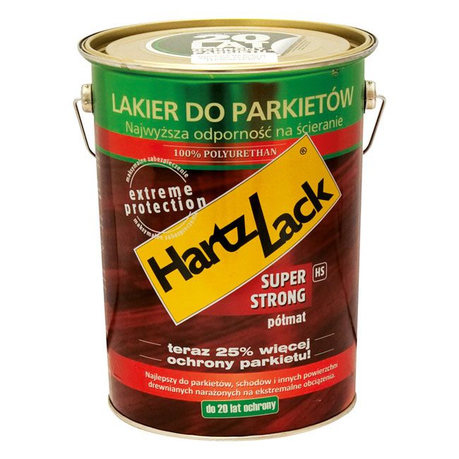 HartzLack Super Strong parketlak, halvmat, 5 l