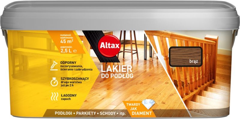 Altax hård som diamant gulvlak brun 2,5 l