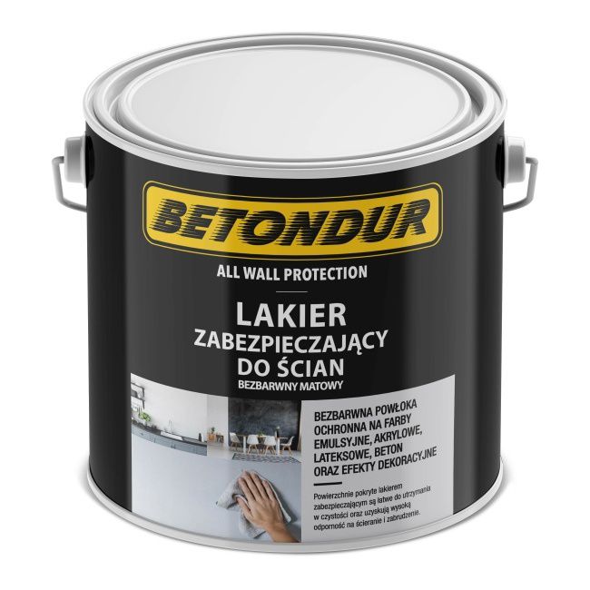 Betondur klar mat beskyttelseslak til vægge 2,5 l