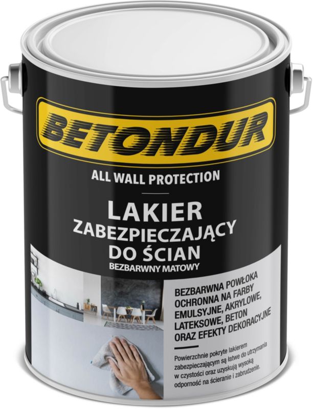 Betondur beskyttende lak til vægge, klar mat, 5 l