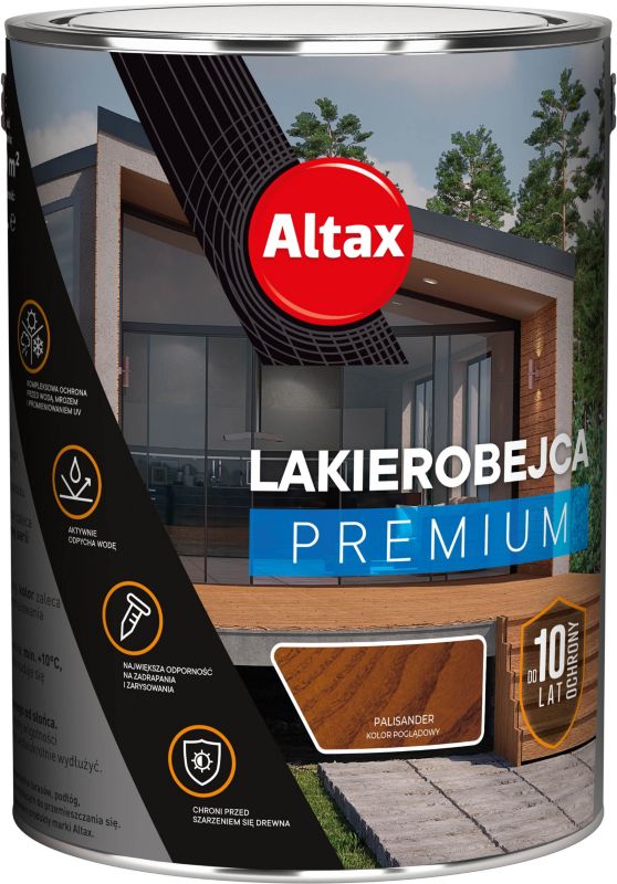 Altax lakbejdse 10 års beskyttelse palisander 5 l