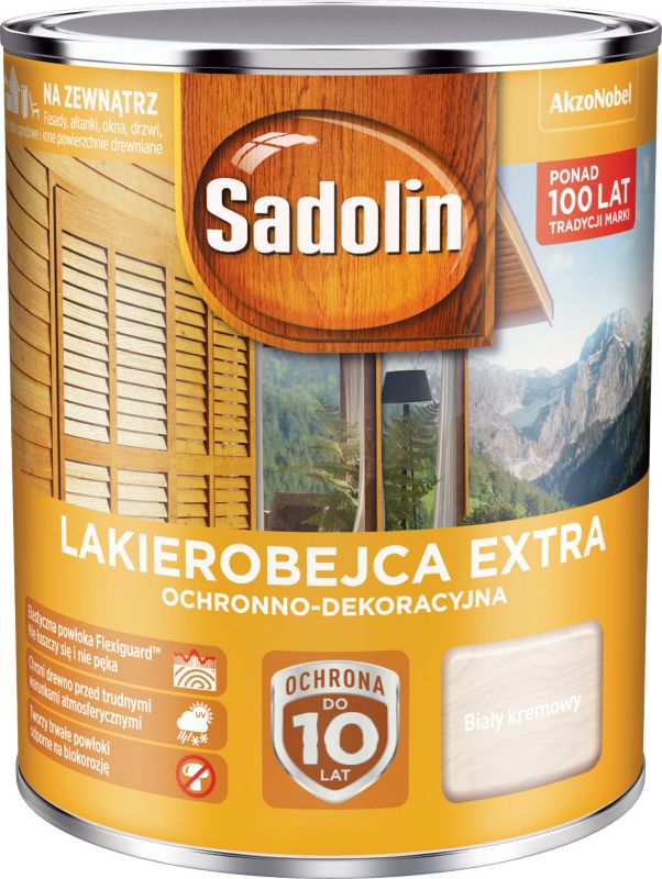 Sadolin Extra lakbejdse i hvid kremet 0,75 l