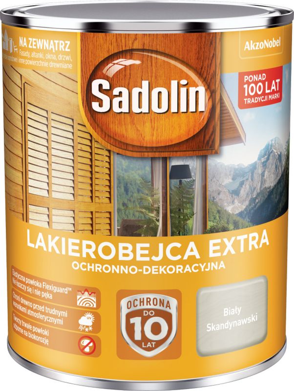 Sadolin Extra lakbejdse hvid skandinavisk 0,75 l