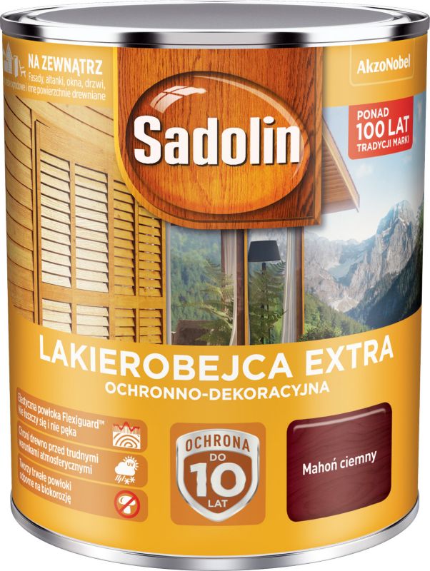 Sadolin Extra lakbejdse i mørk mahogni 0,75 l