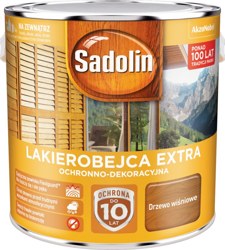 Sadolin Extra lakbejdse kirsebærtræ 2,5 l