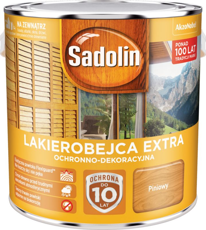 Sadolin Extra lakbejdse i fyrretræ 2,5 l