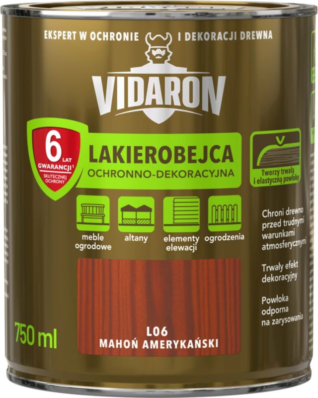 Vidaron lakbejdse amerikansk mahogni 0,75 l