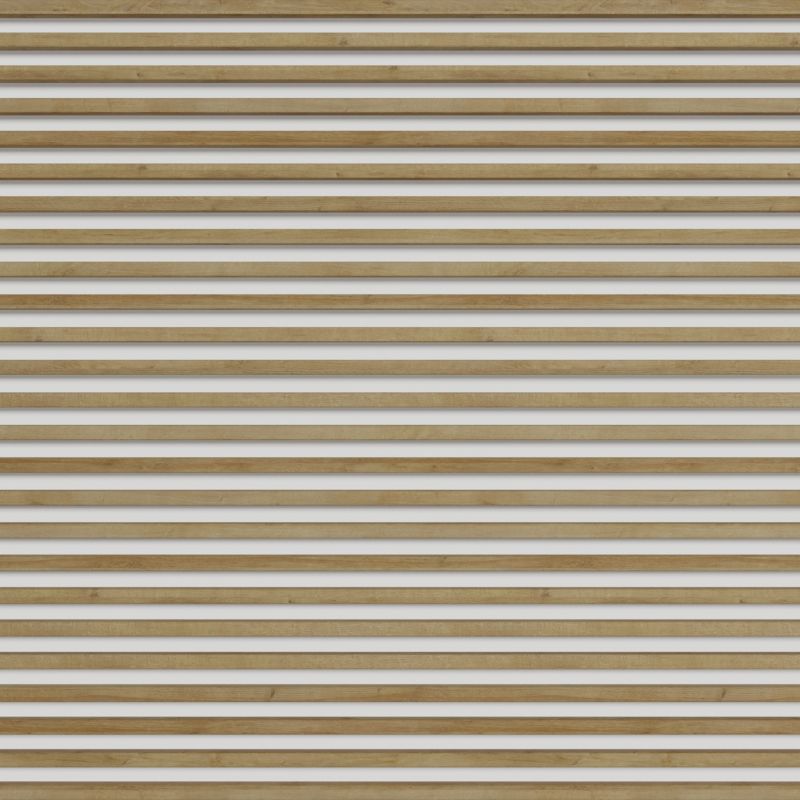 Stegu Linea Slim væglamel 265 x 15 cm panel i eg/hvid, 3 dele - 1 stk.