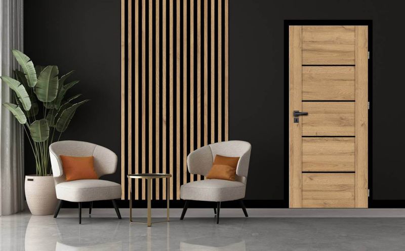 Væglamel i sort eg Grand