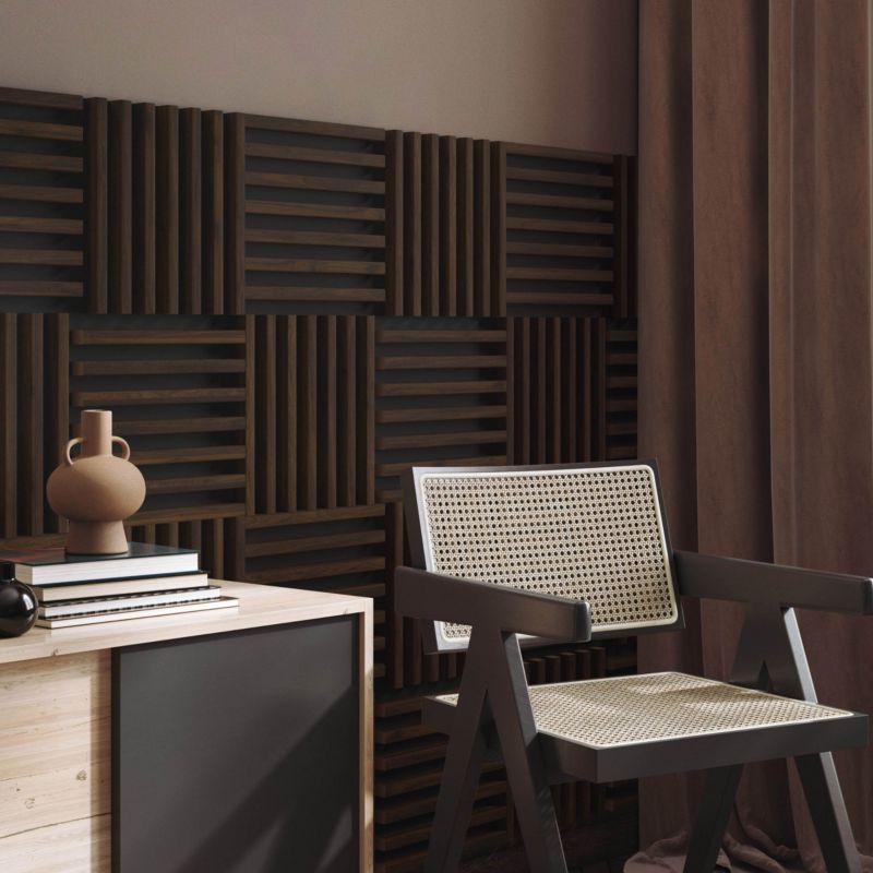 Stegu Linea Hazelnut mini sort væglamel