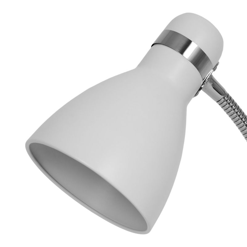 GoodHome Narajo 1-punkts bordlampe E27 hvid