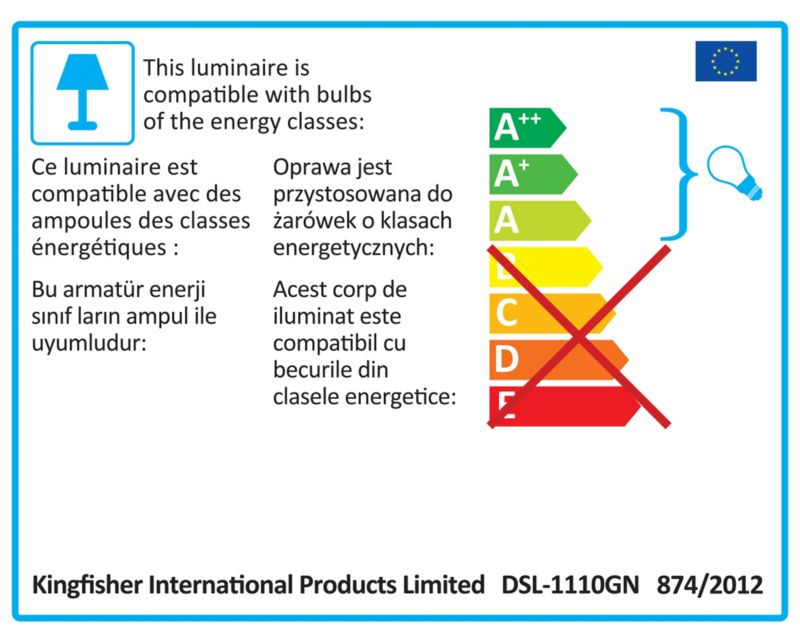 Kuo E27 bordlampe grøn