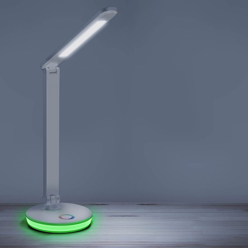 LED skrivebordslampe Goldlux Neptun 4000 K RGB hvid