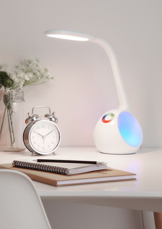 LED bordlampe GoodHome Ouhoro 500 hvid DIM