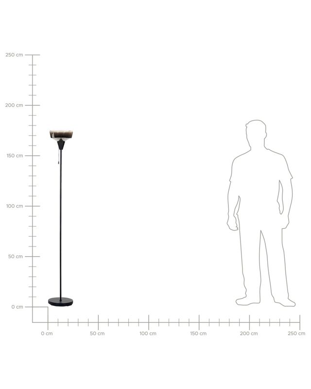 Gulvlampe Talparo metal sølv 1 stk.