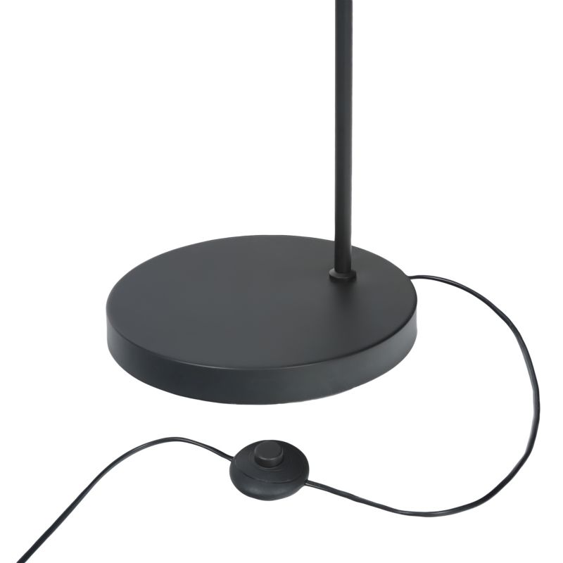 GoodHome Kotenay gulvlampe med 1 lyskilde E27, sort