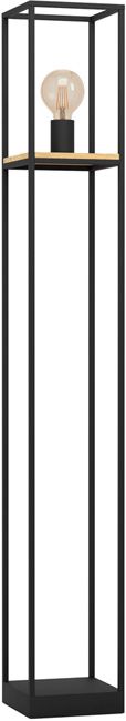 Libertad gulvlampe 1 x E27 sort-træ