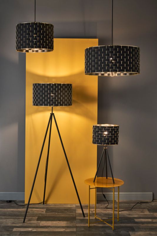 Gulvlampe Marasales 1 x E27 sort