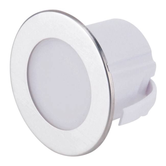 LED-trappelampe DPM 1,2 W 4000 K IP20 Rund Rustfrit Stål