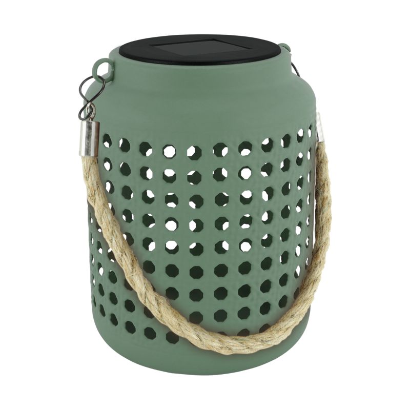 Struhm Ralf grøn LED-solcellelampe