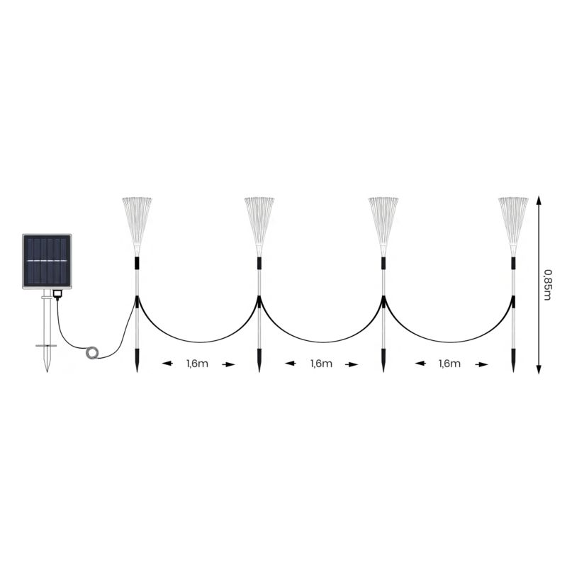 Sollampe Milagro Dragon RGB IP44 85 mm