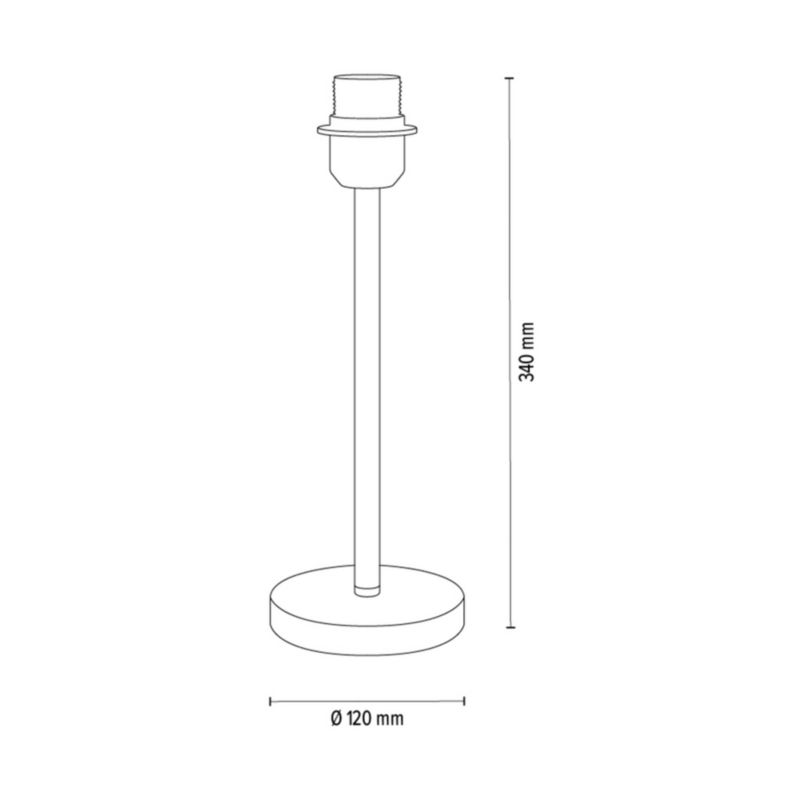 SPOT Light bordlampe 1xE27 maks. 40W med krommet fod og sølvfarvet lampeskærm, polsk producent, 1 stk.